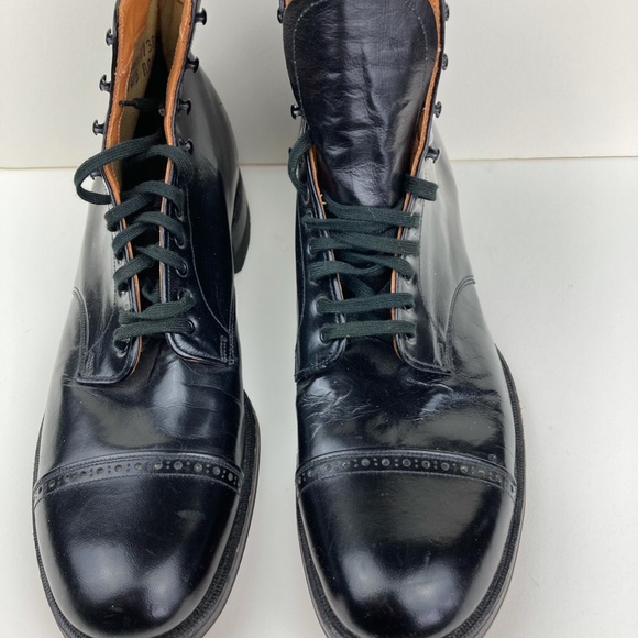 Vintage Connolly Never Worn BlackKid Leather Dress Boots